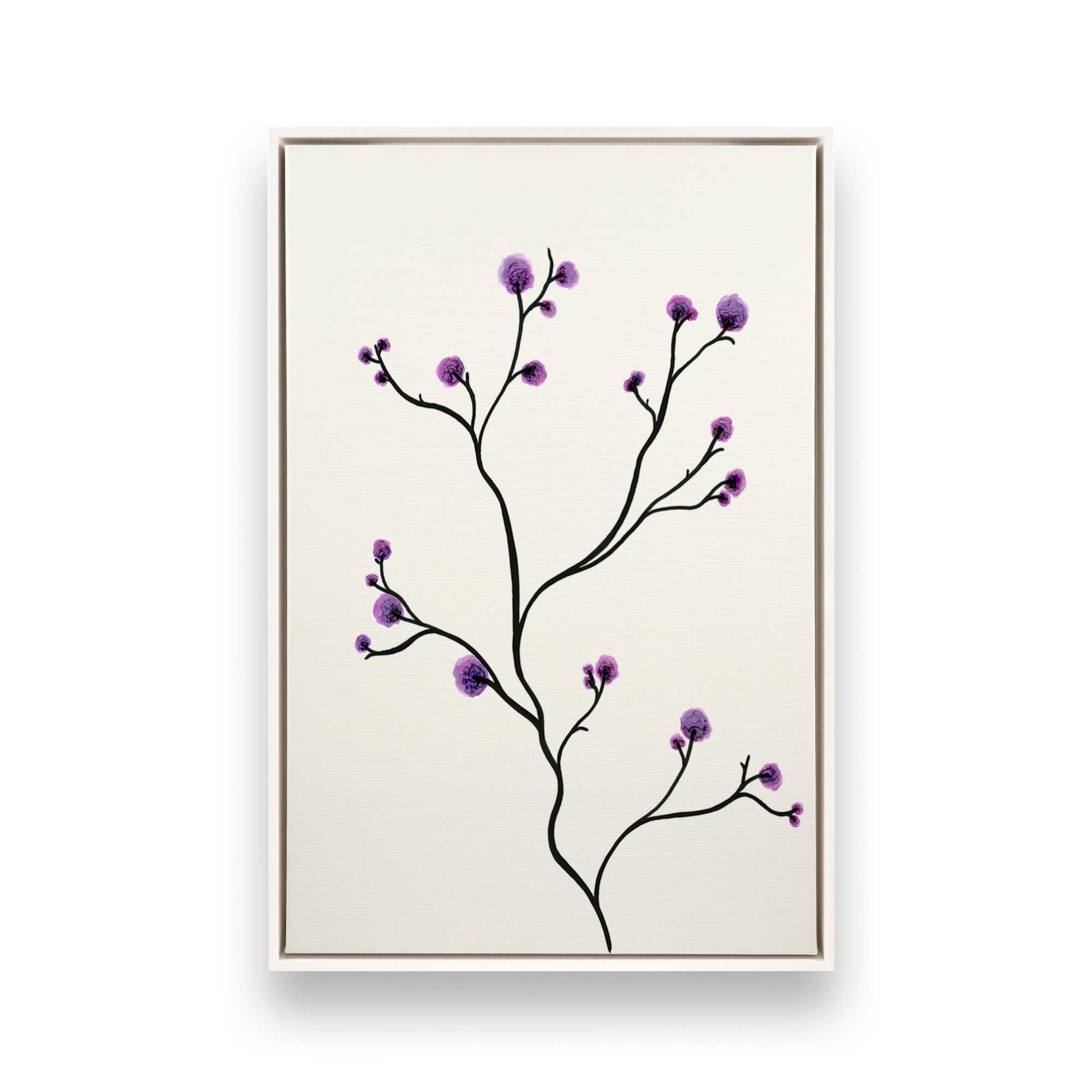 [Color:Opaque White], Picture of art in a White frame