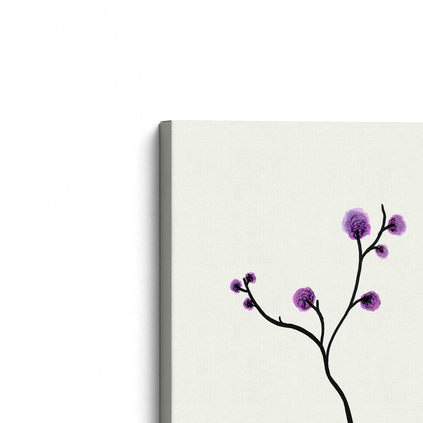 [Color:Stretched Canvas], Picture of the corner of the art