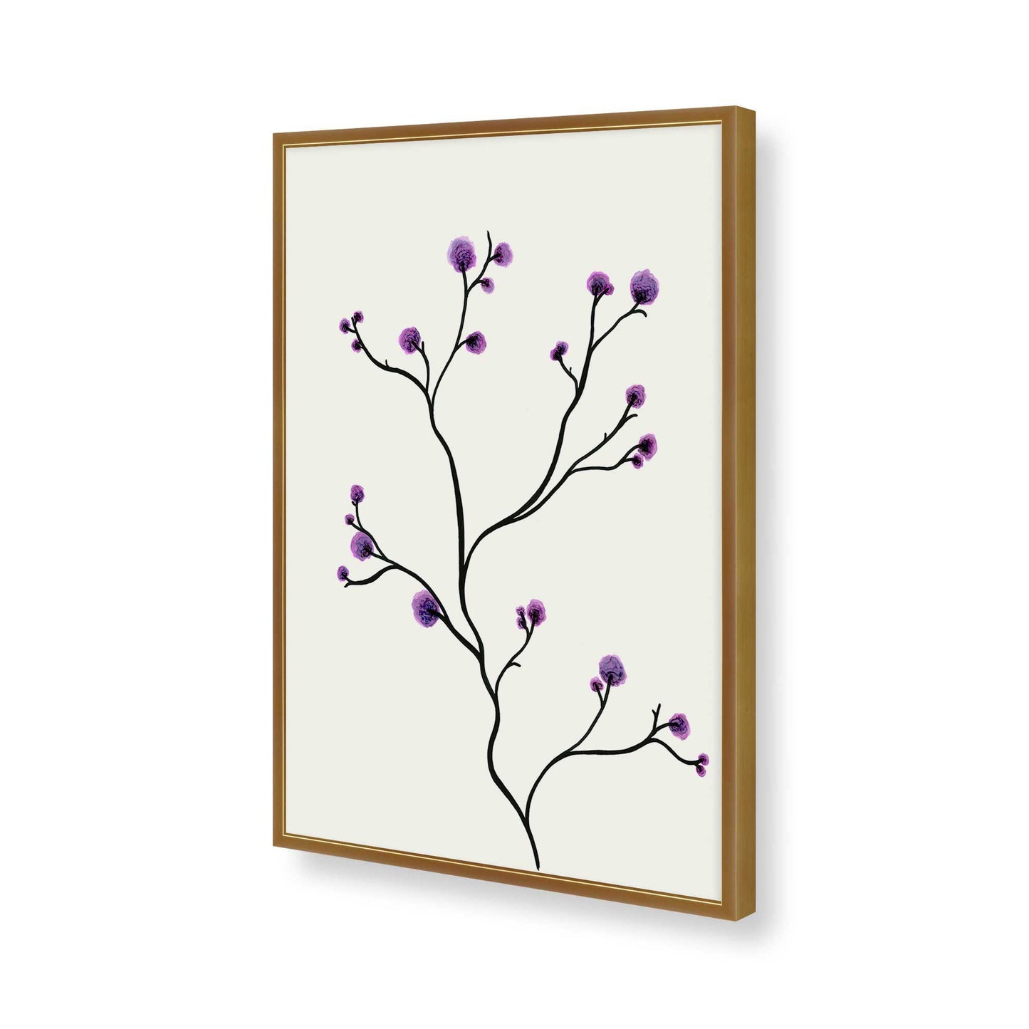 [Color:Polished Gold], Picture of art in a Polished Gold frame of the corner