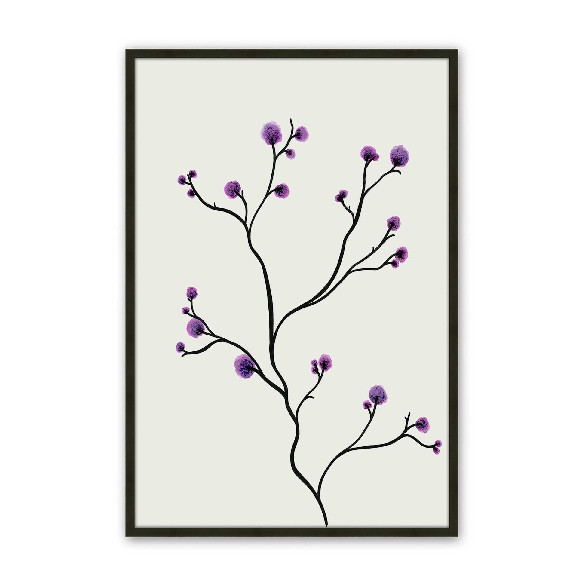 [Color:Satin Black], Picture of art in a Satin Black frame