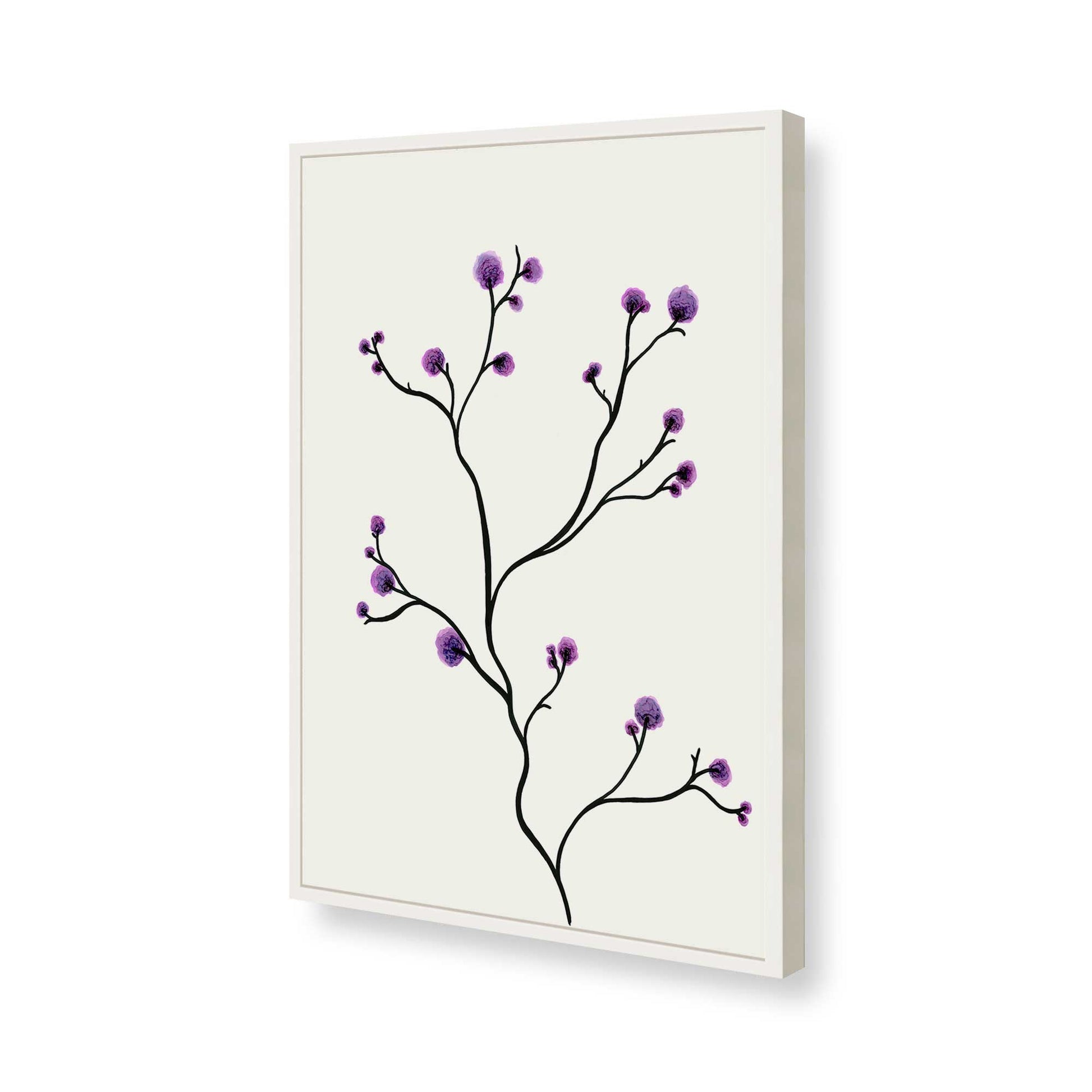 [Color:Opaque White], Picture of art in a Opaque White frame of the corner