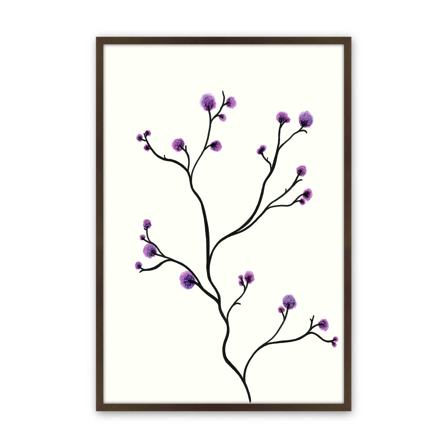 [Color:Brown], Picture of art in a Brown frame
