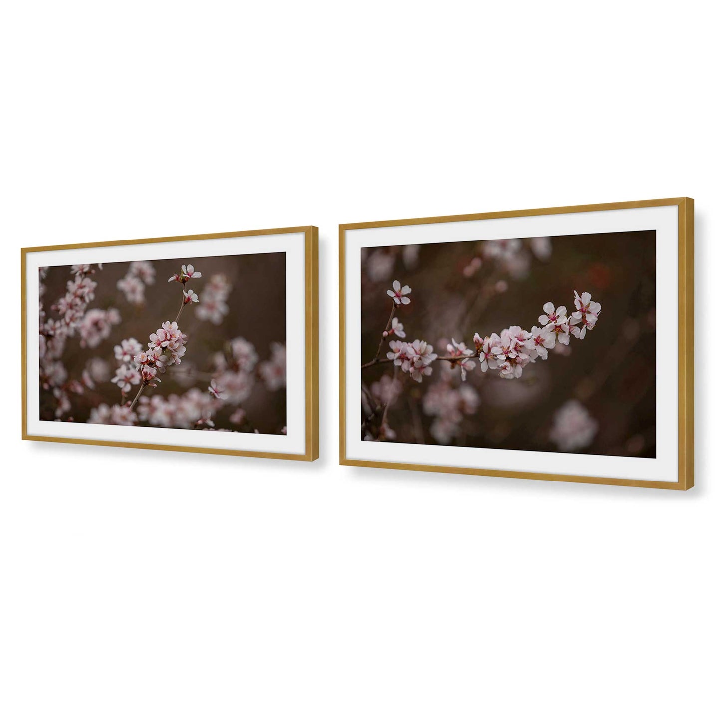 [Color:Polished Gold], Picture of art in a Polished Gold frame at an angle