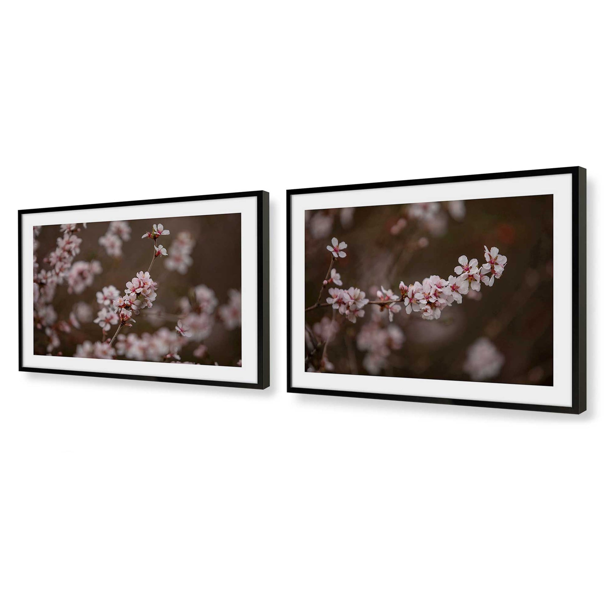 [Color:Satin Black], Picture of art in a Satin Black frame at an angle