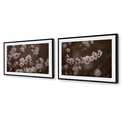 [Color:Satin Black], Picture of art in a Satin Black frame at an angle