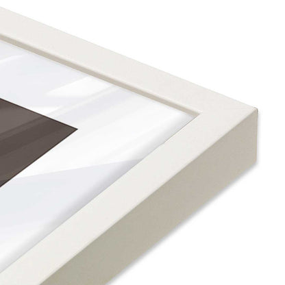 [Color:Opaque White], Picture of art in a Opaque White frame of the corner