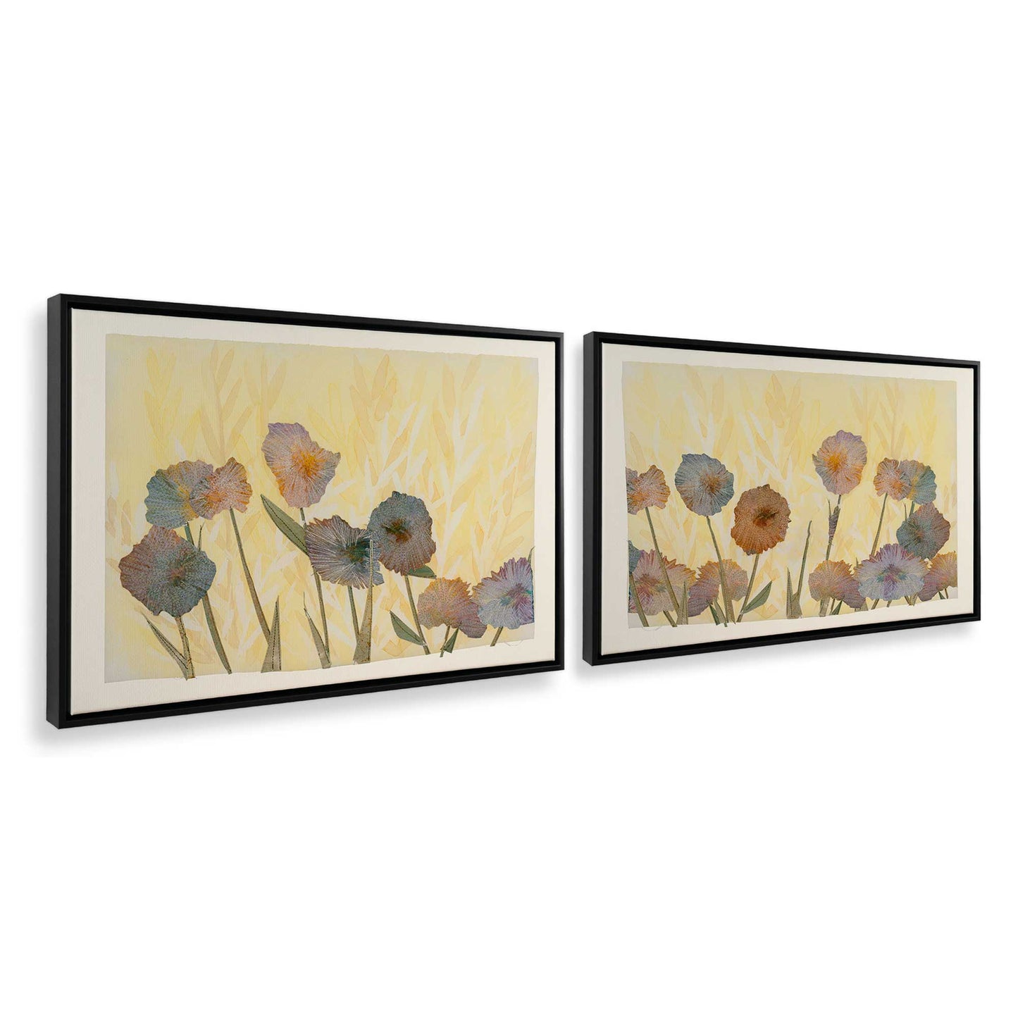 [Color:Satin Black], Picture of art in a Satin Black frame at an angle