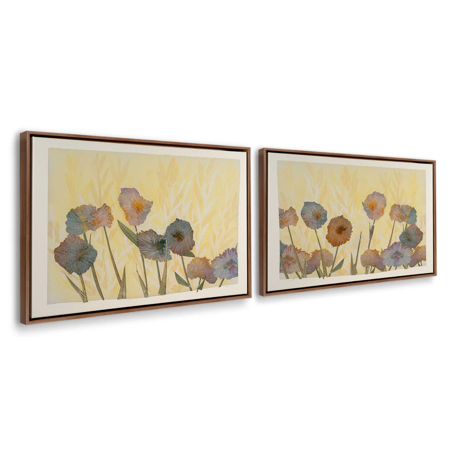 [Color:Walnut], Picture of art in a Walnut frame at an angle