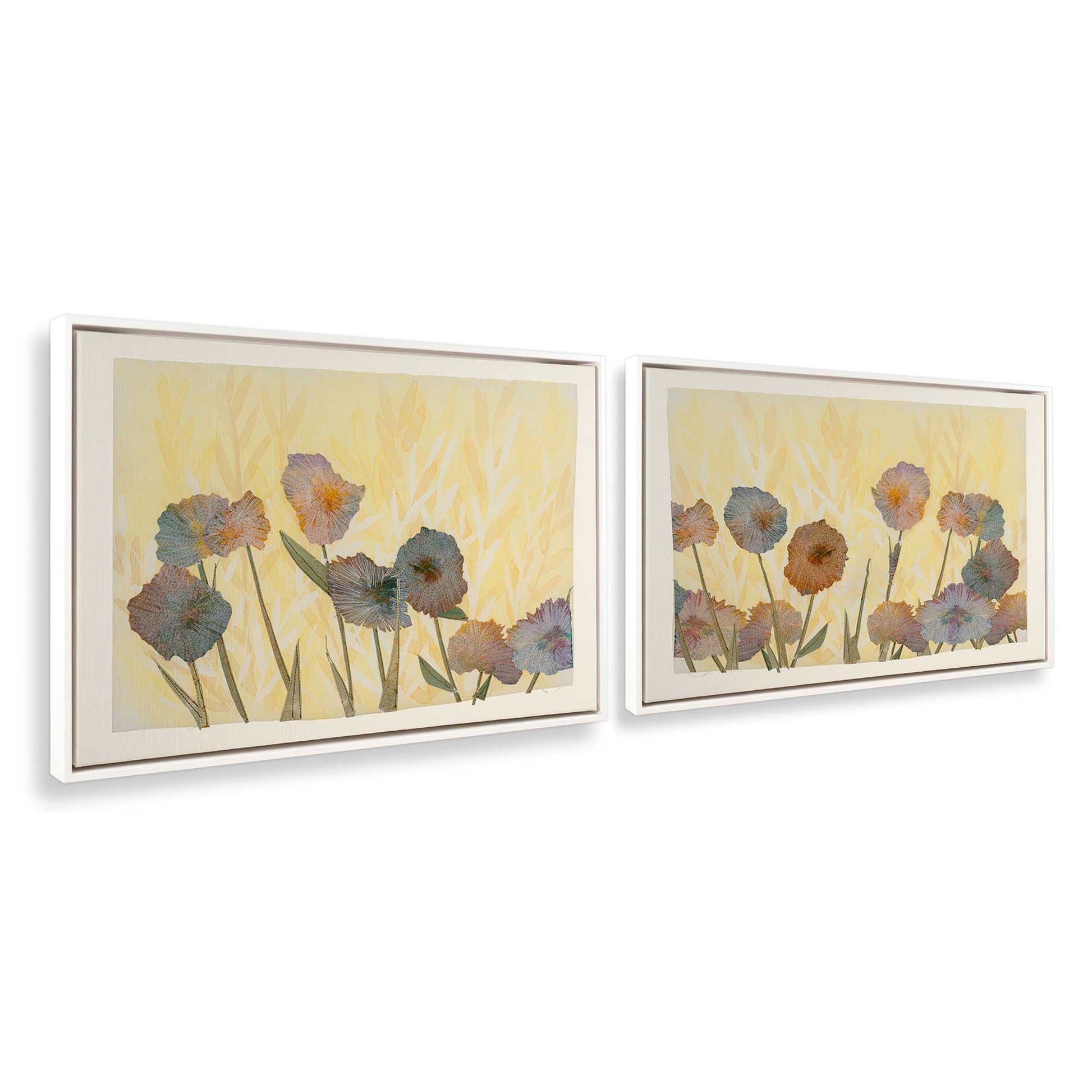 [Color:Opaque White], Picture of art in a White frame at an angle