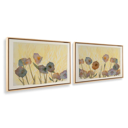 [Color:American Maple], Picture of art in a American Maple frame at an angle