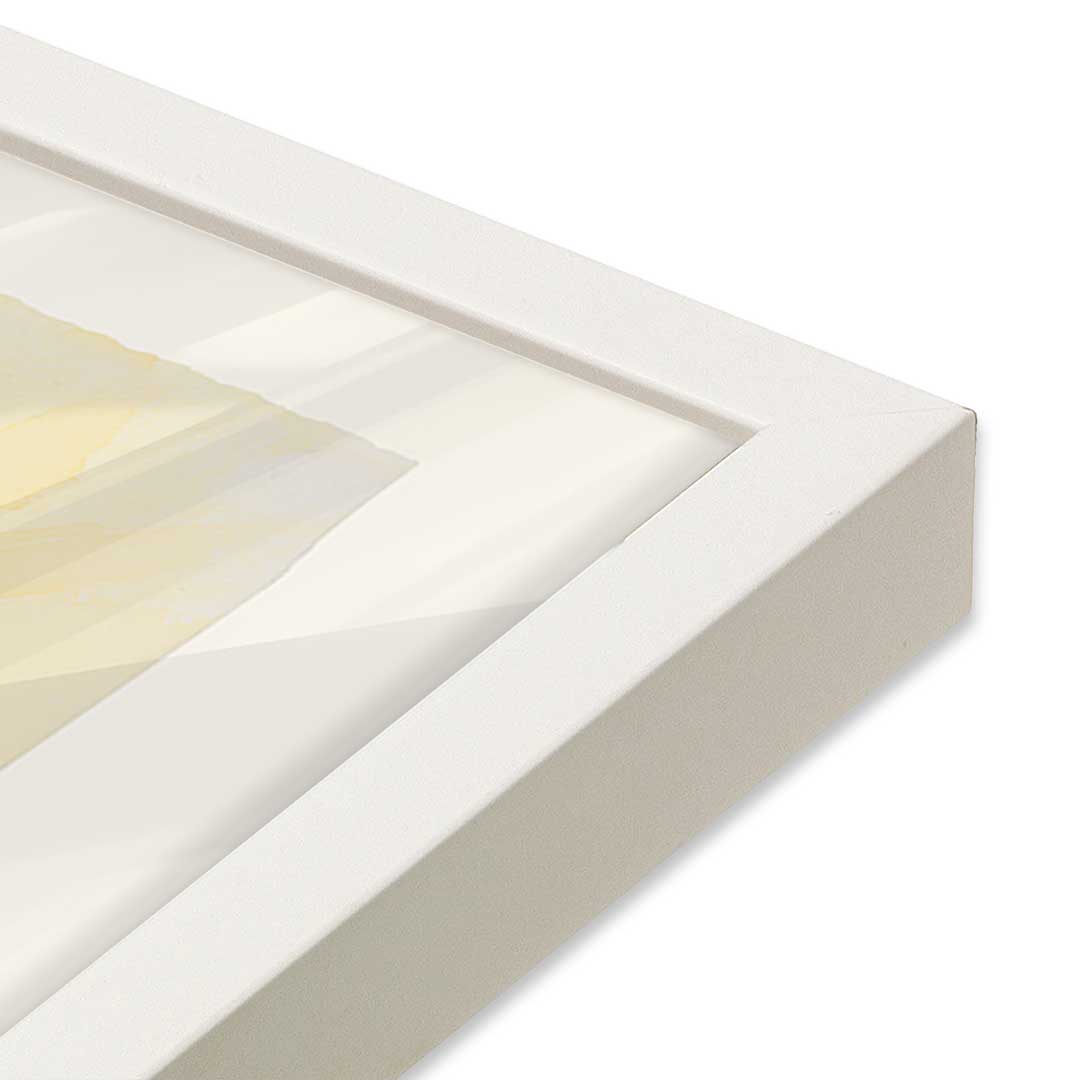 [Color:Opaque White], Picture of art in a Opaque White frame of the corner