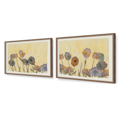 [Color:Walnut], Picture of art in a Walnut frame at an angle