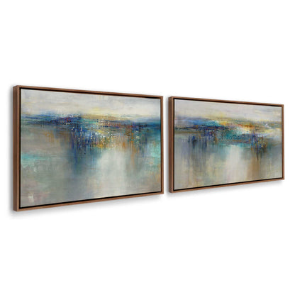 [Color:Walnut], Picture of art in a Walnut frame at an angle