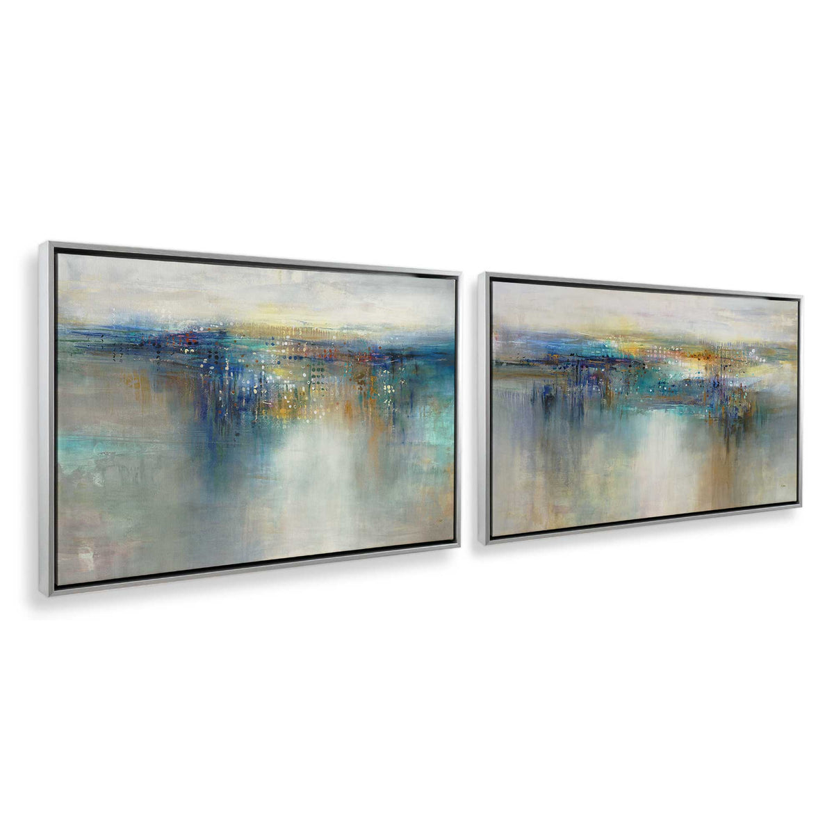 [Color:Polished Chrome], Picture of art in a Polished Chrome frame at an angle