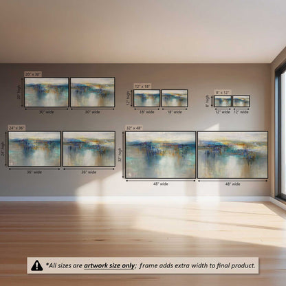 Glow Over Water, Set of 2 Canvas Prints