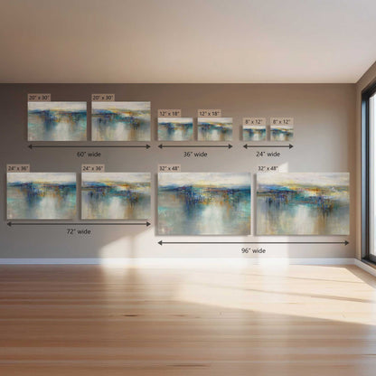 Glow Over Water, Set of 2 Canvas Prints
