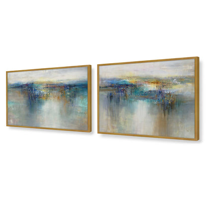 [Color:Polished Gold], Picture of art in a Polished Gold frame at an angle