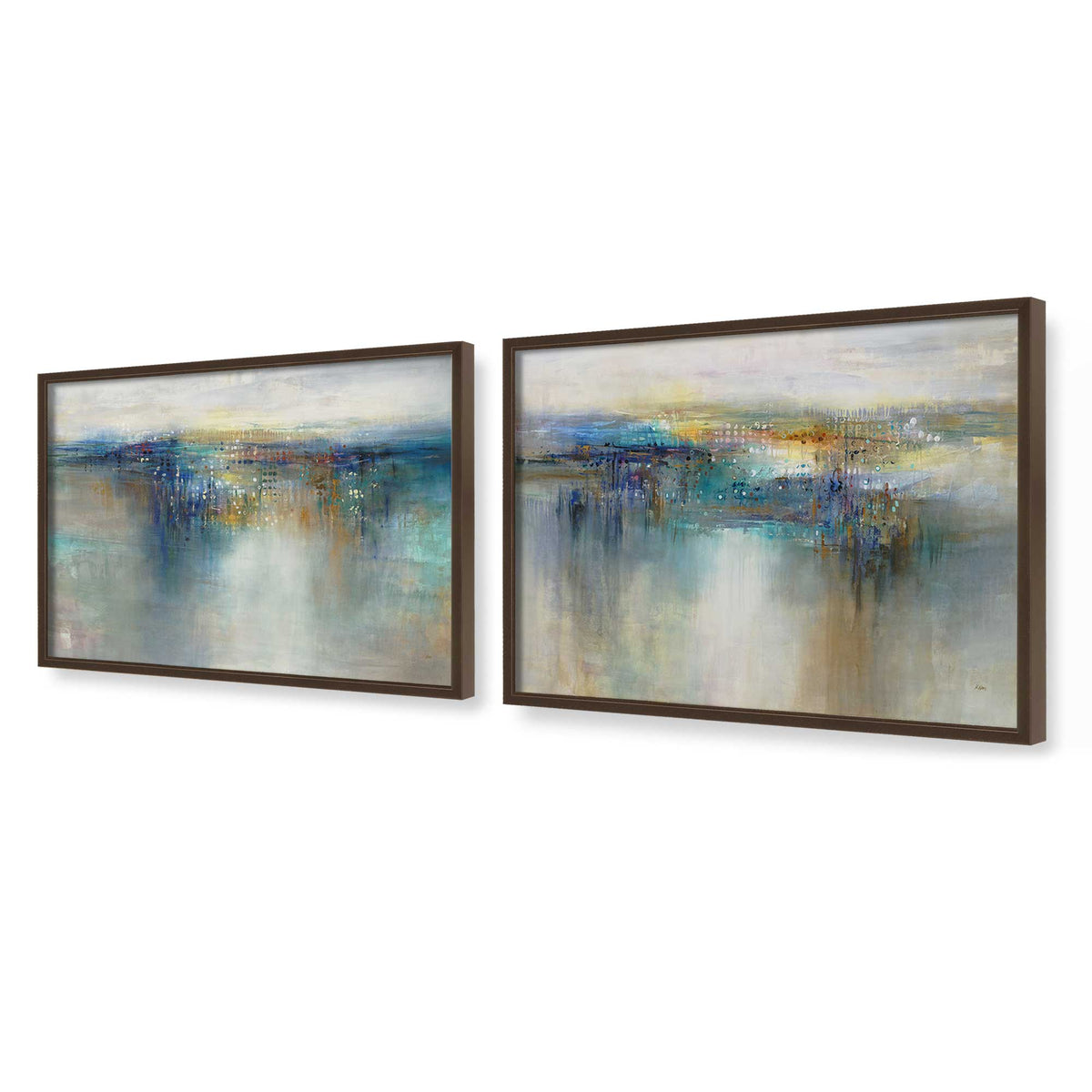 [Color:Belvinder Brown], Picture of art in a Belvinder Brown frame at an angle