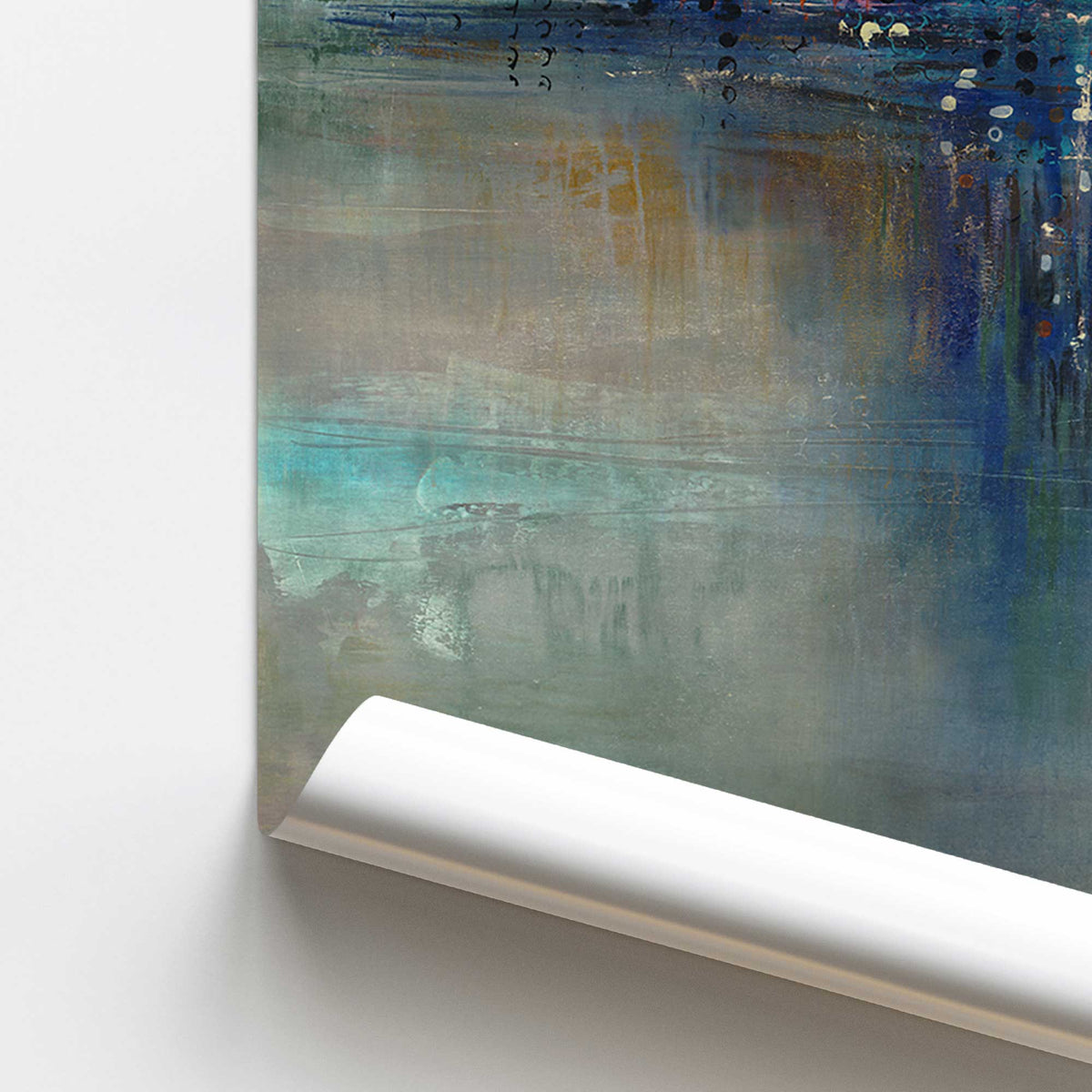 [color:Rolled Print], Picture of close up of art