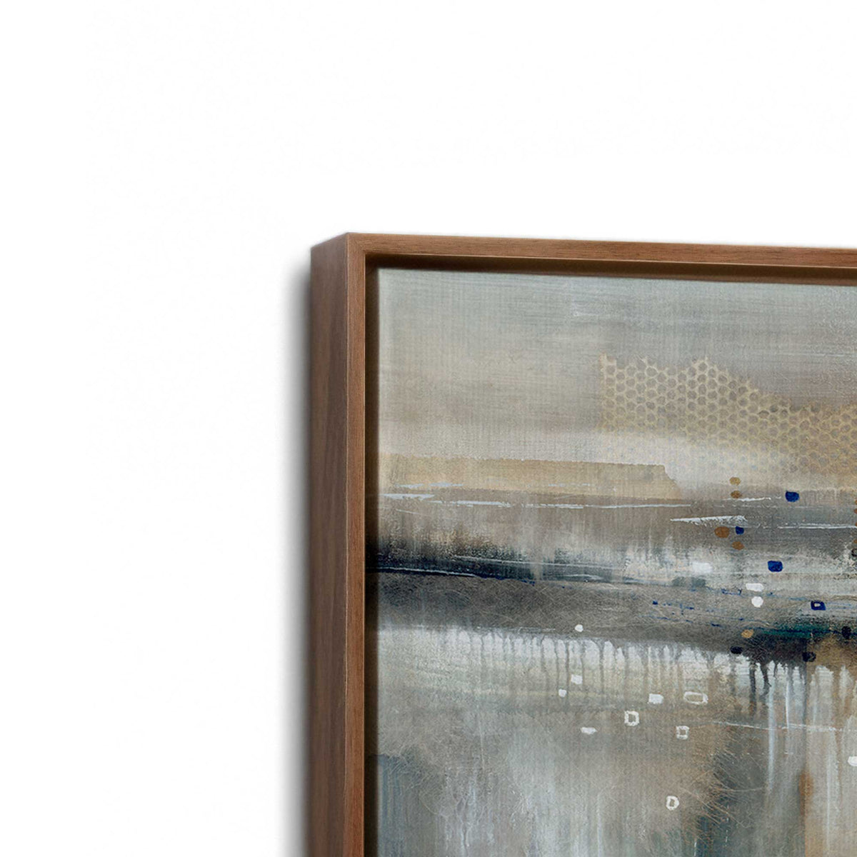 [Color:Walnut], Picture of the corner of the art