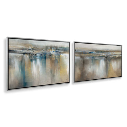 [Color:Polished Chrome], Picture of art in a Polished Chrome frame at an angle