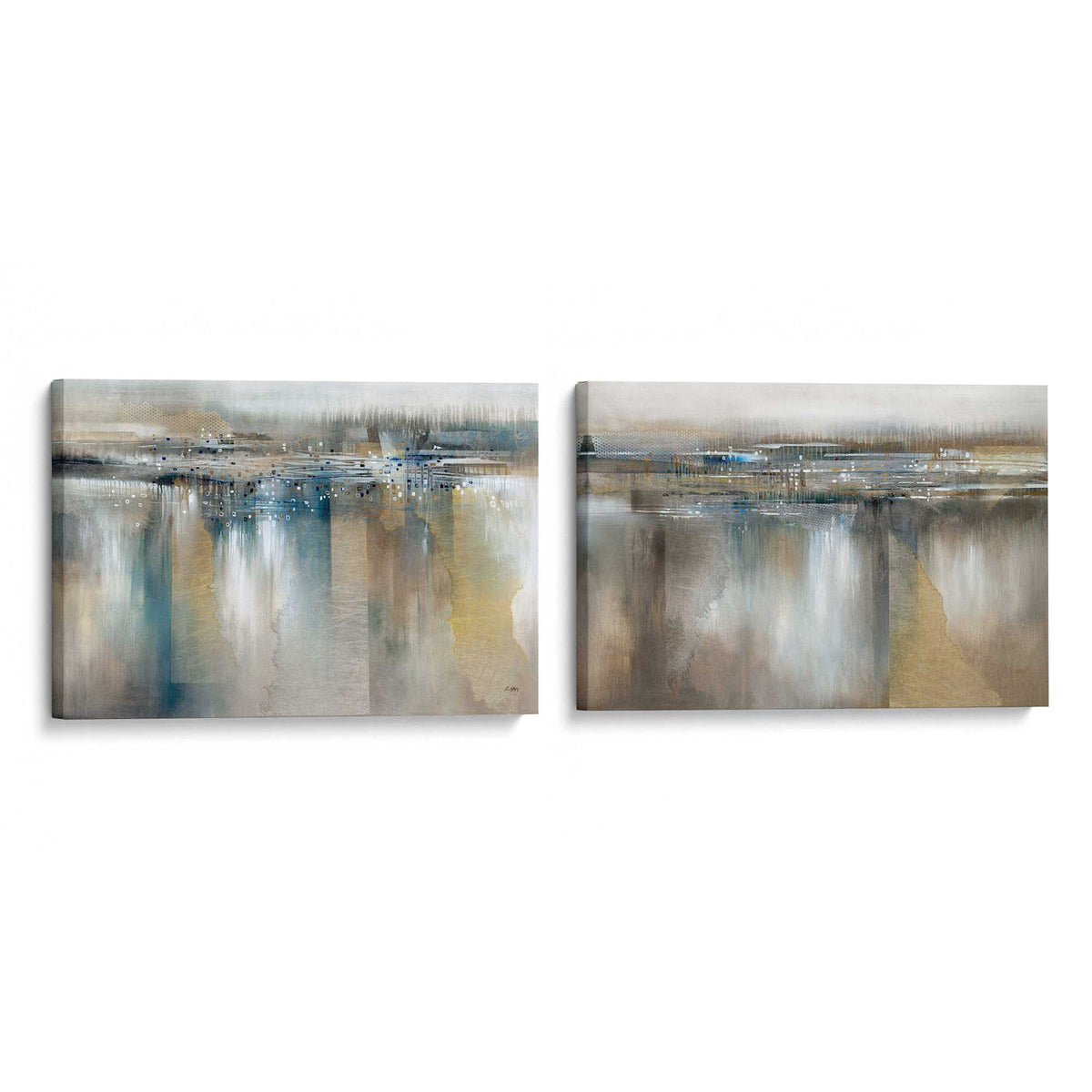 [Color:Stretched Canvas], Picture of art at an angle