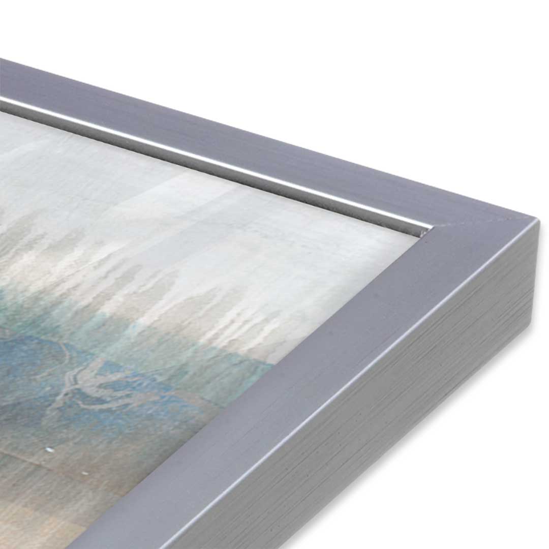 [Color:Polished Chrome], Picture of art in a Polished Chrome frame of the corner