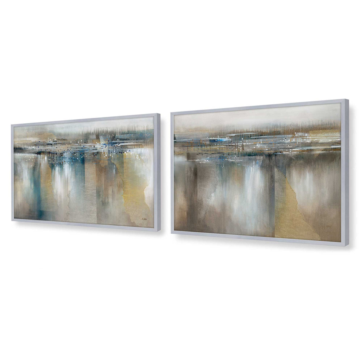 [Color:Polished Chrome], Picture of art in a Polished Chrome frame at an angle