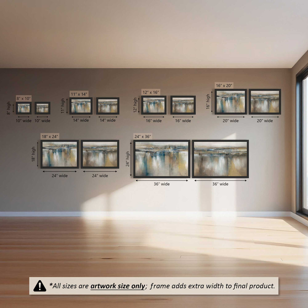 Moody Drift Lines Set of 2 Art Prints