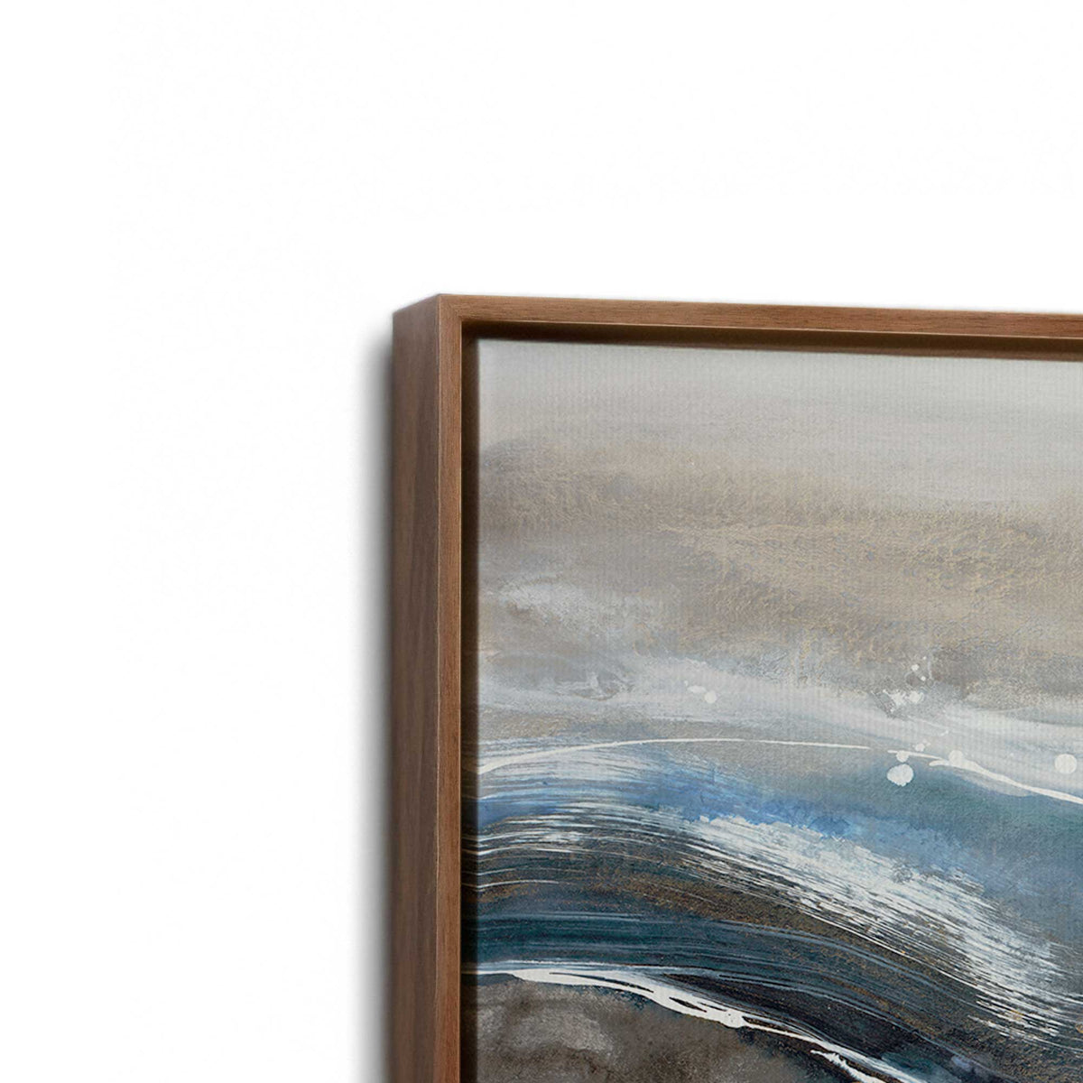 [Color:Walnut], Picture of the corner of the art