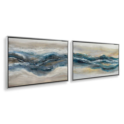 [Color:Polished Chrome], Picture of art in a Polished Chrome frame at an angle