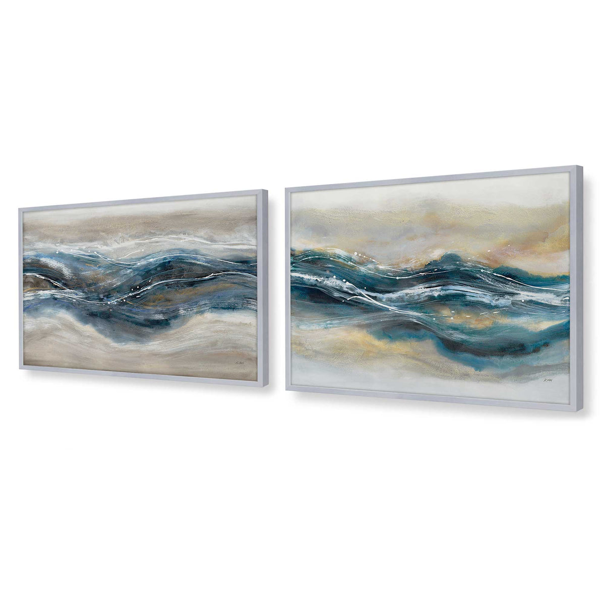 [Color:Polished Chrome], Picture of art in a Polished Chrome frame at an angle