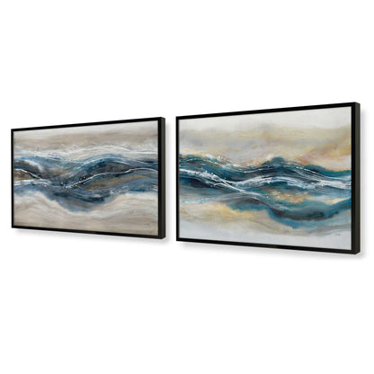[Color:Satin Black], Picture of art in a Satin Black frame at an angle