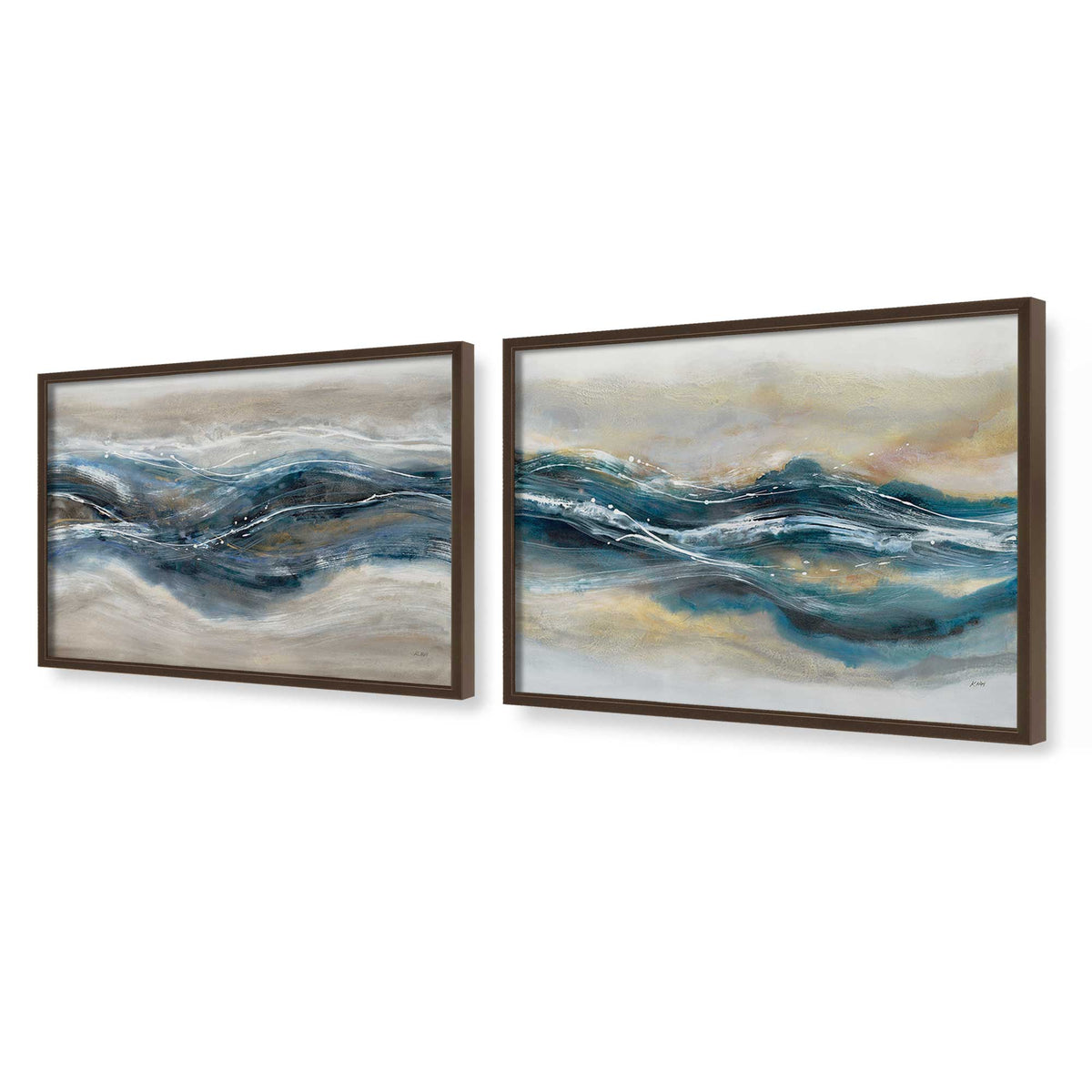 [Color:Belvinder Brown], Picture of art in a Belvinder Brown frame at an angle