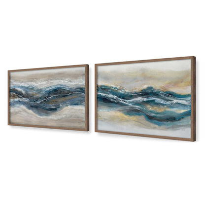 [Color:Walnut], Picture of art in a Walnut frame at an angle