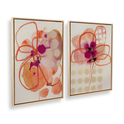 [Color:American Maple], Picture of art in a American Maple frame at an angle