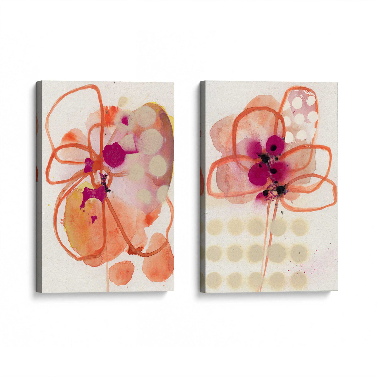 [Color:Stretched Canvas], Picture of art at an angle