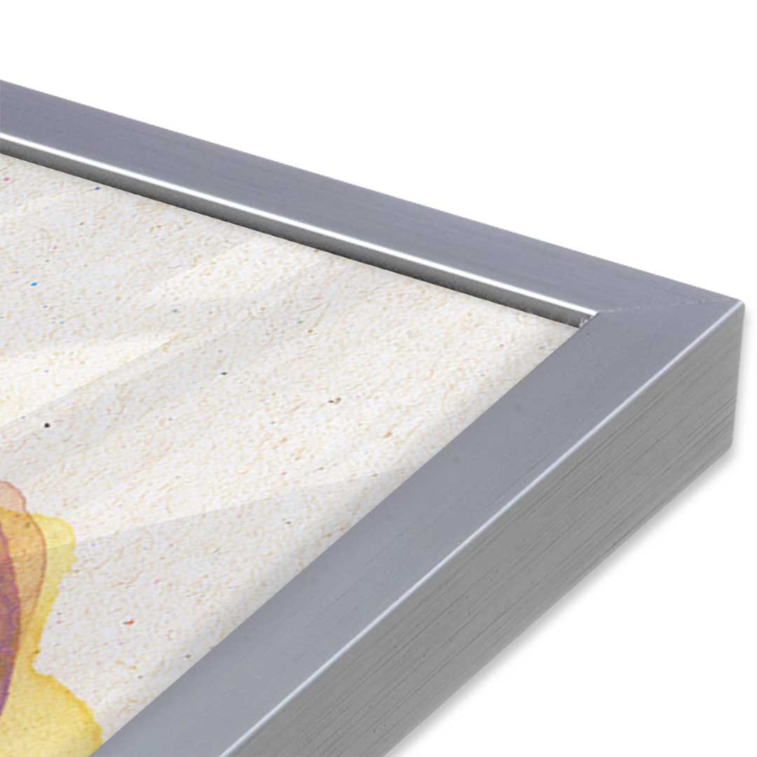 [Color:Polished Chrome], Picture of art in a Polished Chrome frame of the corner