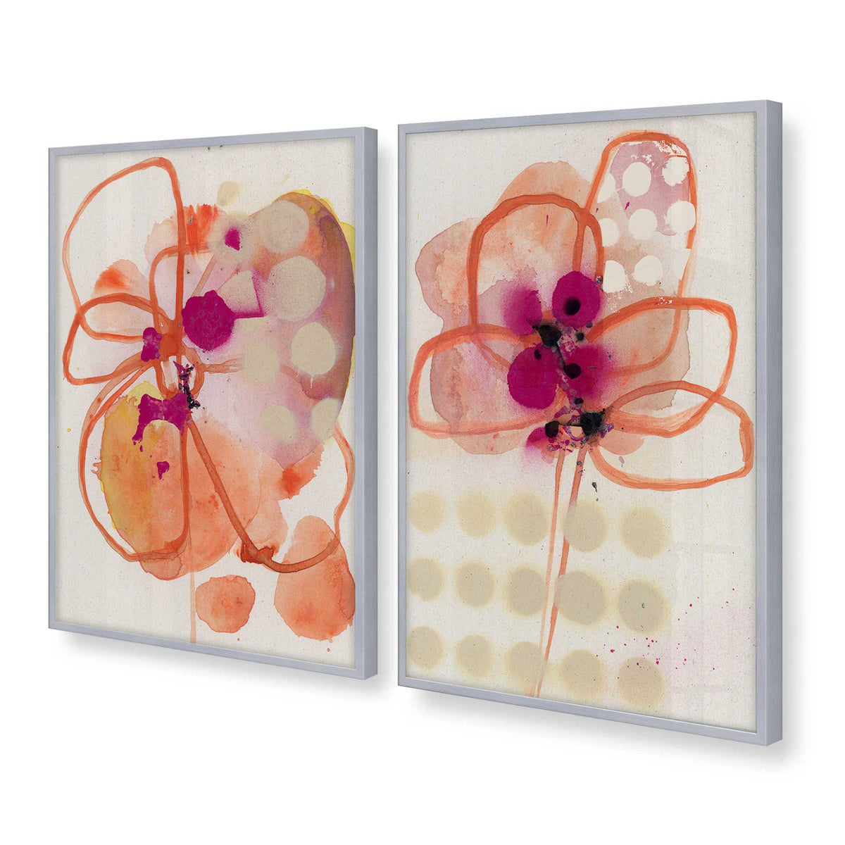 [Color:Polished Chrome], Picture of art in a Polished Chrome frame at an angle