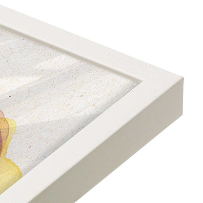 [Color:Opaque White], Picture of art in a Opaque White frame of the corner