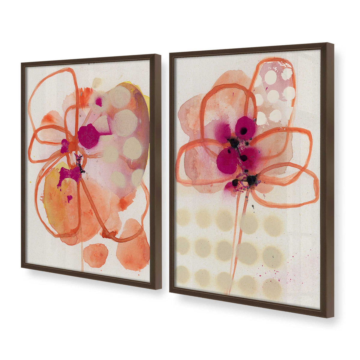 [Color:Belvinder Brown], Picture of art in a Belvinder Brown frame at an angle