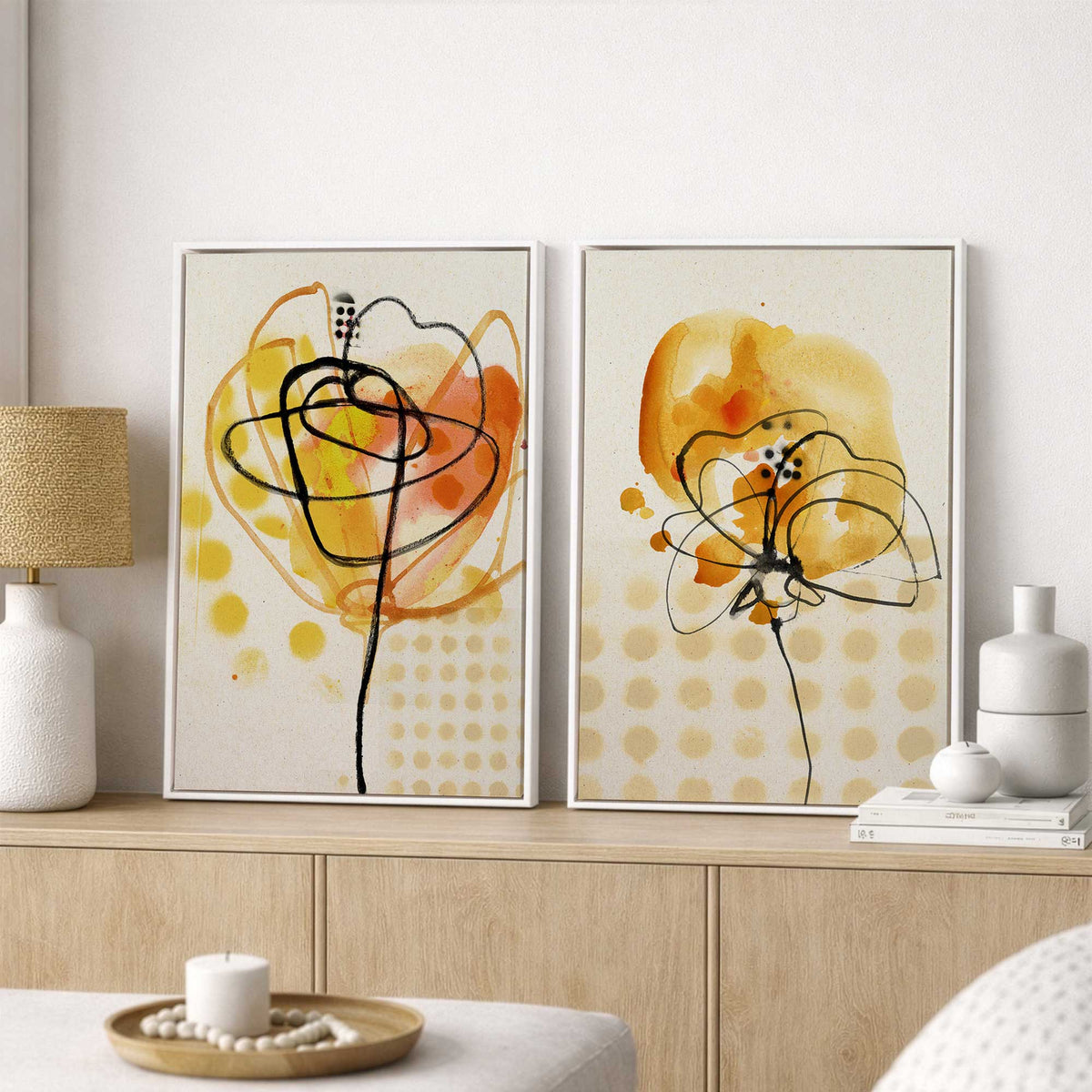 [Color:Opaque White], Picture of art in a White frame