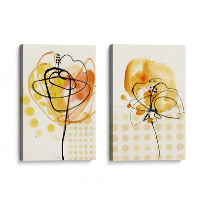 [Color:Stretched Canvas], Picture of art at an angle