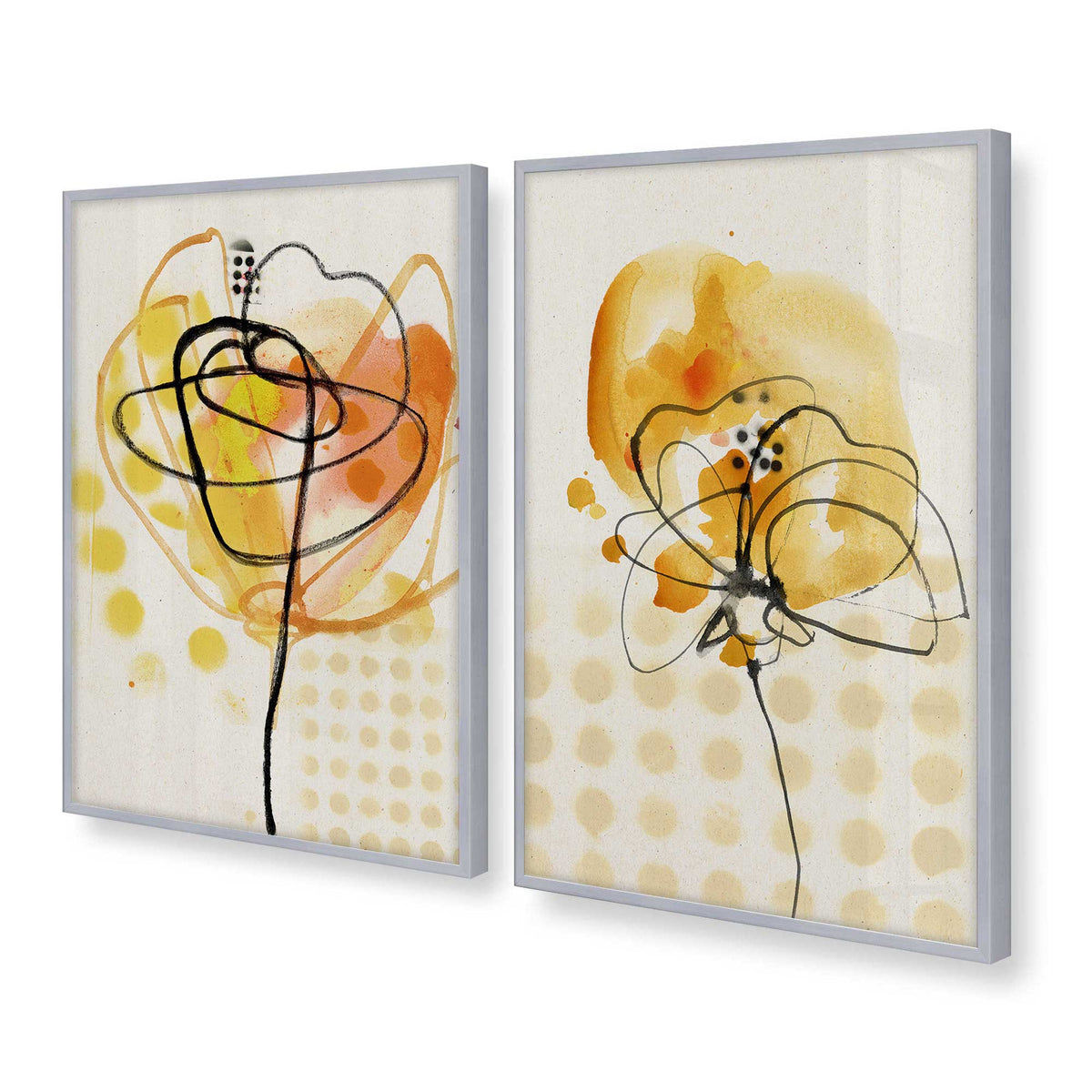 [Color:Polished Chrome], Picture of art in a Polished Chrome frame at an angle