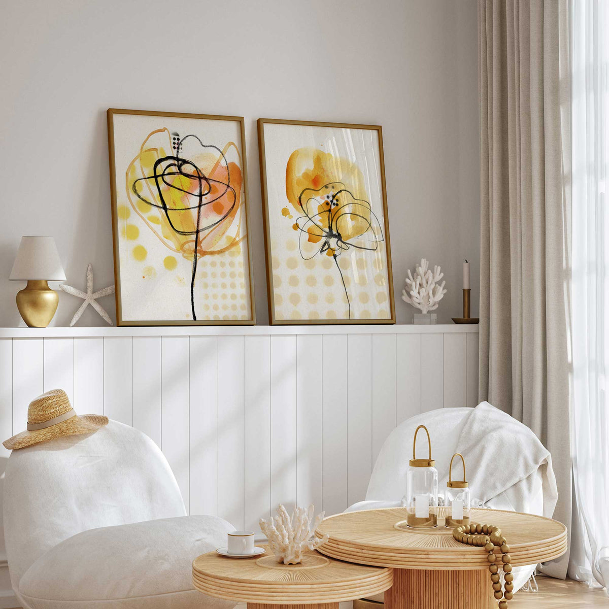 [Color:Satin Black], Picture of art in a Satin Black frame