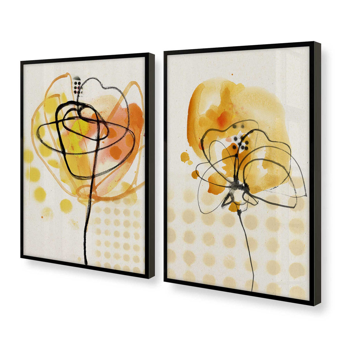 [Color:Satin Black], Picture of art in a Satin Black frame at an angle
