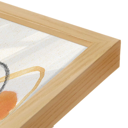[Color:American Maple], Picture of art in a American Maple frame of the corner