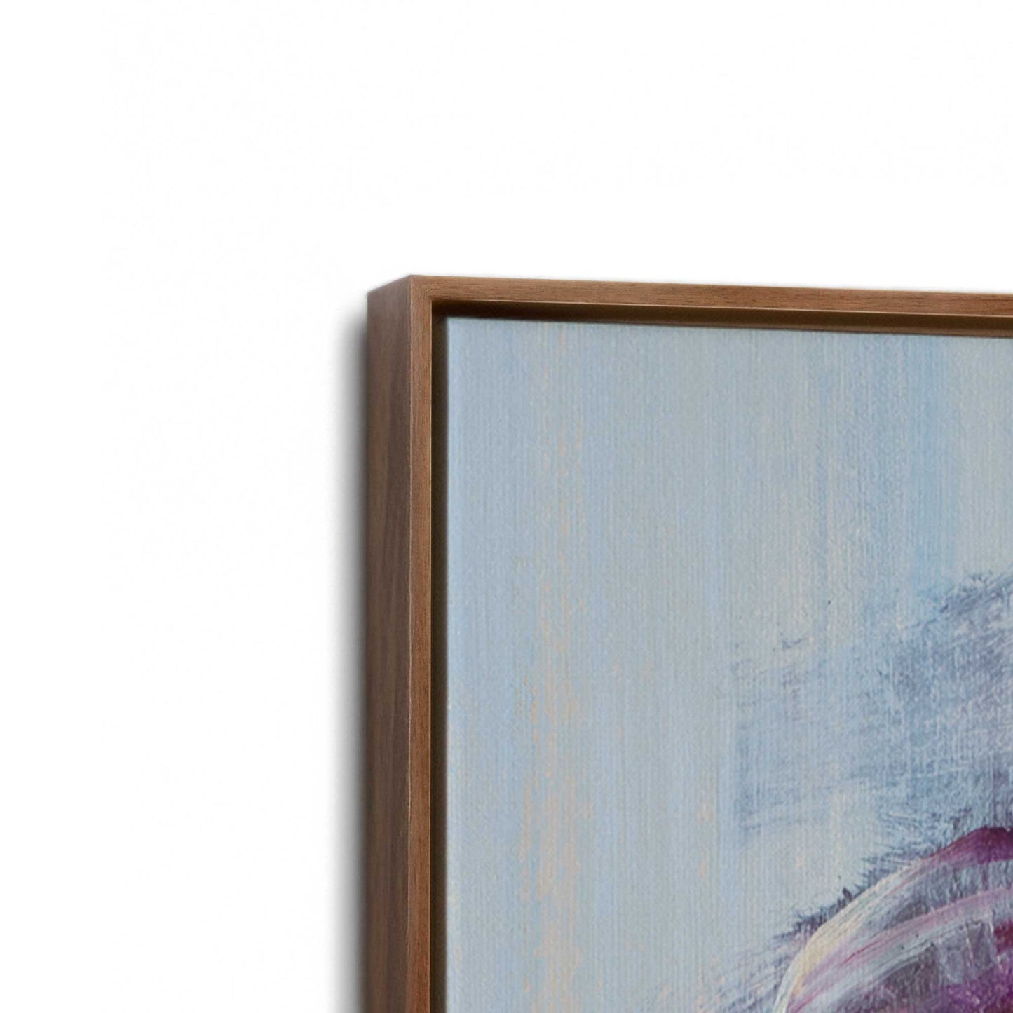 [Color:Walnut], Picture of the corner of the art