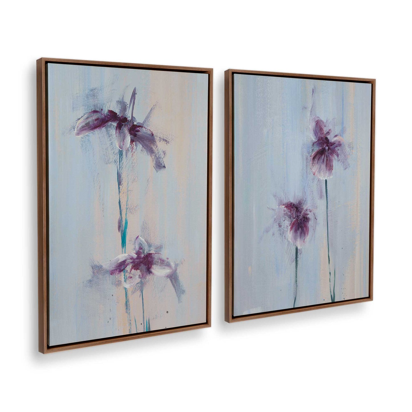 [Color:Walnut], Picture of art in a Walnut frame at an angle