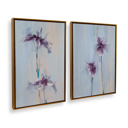 [Color:Polished Gold], Picture of art in a Polished Gold frame at an angle